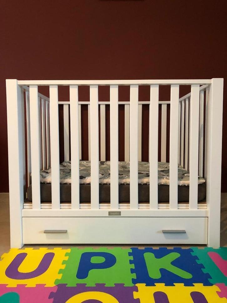 Box Bopita Brent met lade op wieltjes incl matras, Kinderen en Baby's, Babyparken, Zo goed als nieuw, Vierkant, In hoogte verstelbaar