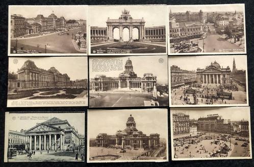12 Post- of Zichtkaarten Brussel, Verzamelen, Postkaarten | België, Ongelopen, Brussel (Gewest), 1920 tot 1940, Ophalen of Verzenden