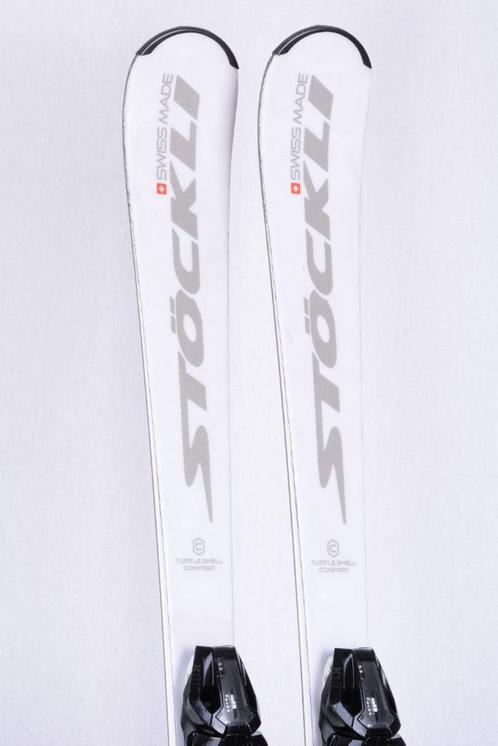 144 cm dames ski's STOCKLI LASER MX, white, turtle shell, Sport en Fitness, Skiën en Langlaufen, Gebruikt, Ski's, Ski, Overige merken