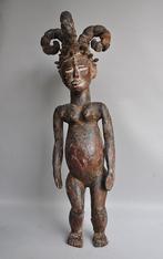 Ekoi/Ejagham - met Antilopenleer - Grens Nigeria/Kameroen, Antiek en Kunst, Ophalen of Verzenden