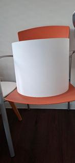 Cilinder zonder bodem in wit mat glas. H30cm diam 34cm, Ophalen, Zo goed als nieuw