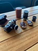 Antiek fototoestel miranda met extra lenzen, Ophalen, Gebruikt, Spiegelreflex