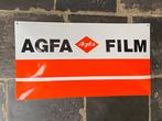 oud geëmailleerd bord AGFA FILM, Verzamelen, Ophalen of Verzenden, Gebruikt, Reclamebord