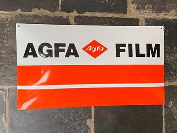 oud geëmailleerd bord AGFA FILM beschikbaar voor biedingen