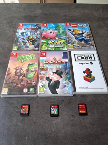 Nintendo switch games bundel ( 9 stuks) beschikbaar voor biedingen
