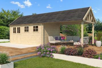 NIEUW Cottage tuinhuis met overkapping 3603EXT beschikbaar voor biedingen