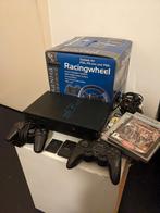 Sony Playstation 2 met Games en Extra's!, Games en Spelcomputers, Ophalen of Verzenden, Zo goed als nieuw, Met 2 controllers, Met games