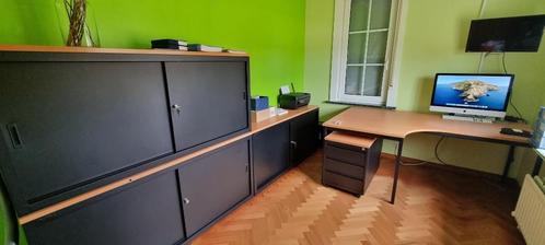 Volledig uitgeruste bureau (lengte 1m80), Articles professionnels, Aménagement de Bureau & Magasin | Mobilier de bureau & Aménagement