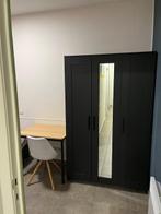 Kledingkast 117 x 190 brimnes ikea zwart, 100 tot 150 cm, Met hangruimte, Zo goed als nieuw, 150 tot 200 cm