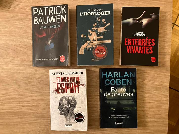 5 TB thrillers en Poche en très bon etat (lus 1 fois), Boeken, Thrillers, Gelezen, Ophalen