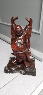 Ancienne figurine Bouddha en palissandre Magnifique !, Maison & Meubles, Comme neuf, Enlèvement ou Envoi