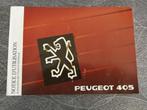 Origineel Instructieboekje Peugeot 405 uit 1990, Enlèvement ou Envoi