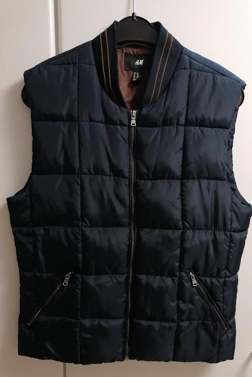Donkerblauwe bodywarmer, M, Kleding | Heren, Bodywarmers, Zo goed als nieuw, Ophalen of Verzenden