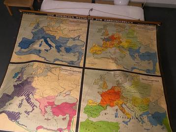 Grote wandkaart geschiedenis, Flemmings Verlag Hamburg beschikbaar voor biedingen