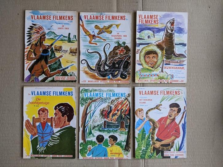6 Vlaamse Filmpjes uit jaren ’60, Boeken, Kinderboeken | Jeugd | 10 tot 12 jaar, Gelezen, Ophalen of Verzenden