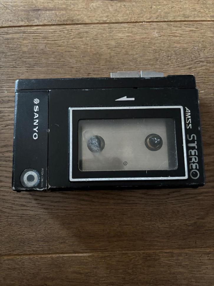 Vintage Sanyo cassettespeler, Audio, Tv en Foto, Cassettedecks, Enkel, Overige merken, Verzenden