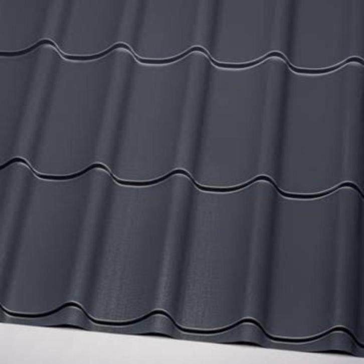 Dakpanplaten, dakpanprofielplaten AANBIEDING v.a €12,33 p/m², Doe-het-zelf en Bouw, Dakpannen en Dakbedekking, Nieuw, Zwart, Ophalen of Verzenden