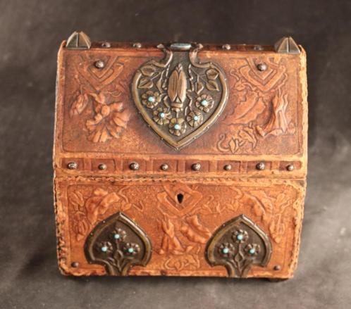 Antieke Arts & Crafts juwelenkist, Antiek en Kunst, Antiek | Woonaccessoires, Verzenden