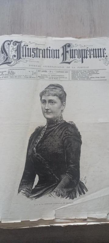 L'illustration européenne 1889. beschikbaar voor biedingen