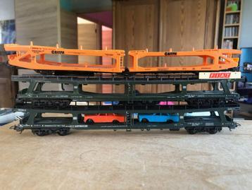 LIMA DB+ FS LOT DE 3 WAGONS PORTE VOITURES HO beschikbaar voor biedingen