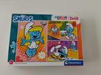Clementoni puzzel de smurfen 3x 48 stukjes, Ophalen, 10 tot 50 stukjes, Zo goed als nieuw, 4 tot 6 jaar