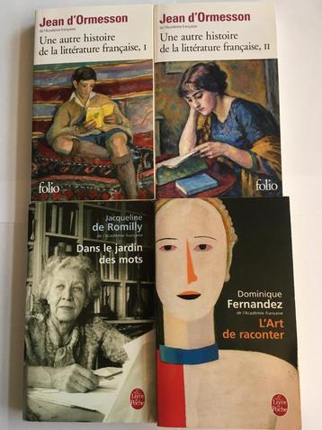 4 Livres d'écrivains de l'Académie Française