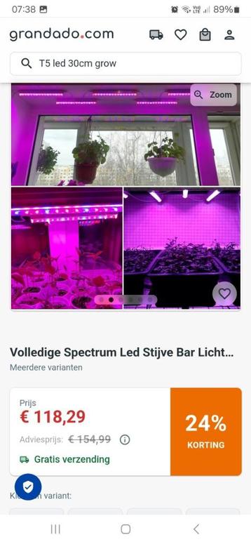 Planten groei lamp set NIEUW! serre veranda LED T5 => 30€ beschikbaar voor biedingen