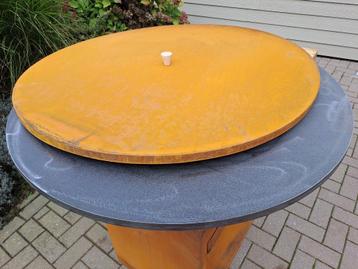 Afdekschaal bbq cortenstaal / plancha cortenstaal beschikbaar voor biedingen