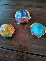 3 Zuid- Afrikaanse Raku aardewerk stier kikkers, Antiek en Kunst, Ophalen of Verzenden