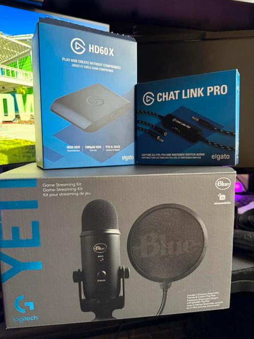 Elgato HD60X en Blue Yeti Mic, Games en Spelcomputers, Games | Atari, Nieuw, Ophalen