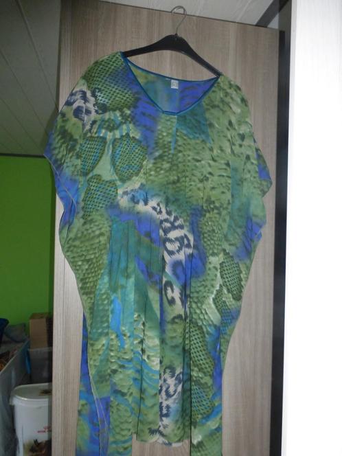 NIEUW fluïde strandtuniek T: 48, Kleding | Dames, Badmode en Zwemkleding, Nieuw, Groen, Ophalen of Verzenden