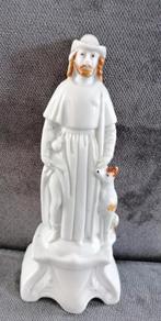 RARE Statue en porcelaine Saint Roch avec son chien, Antiquités & Art, Antiquités | Objets religieux, Enlèvement