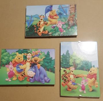 Set van 3 ingekaderde Winnie the Pooh prenten beschikbaar voor biedingen