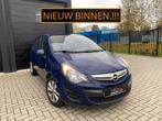 Opel Corsa 1.2-16V Edition Airco Cruisecontrol, Gebruikt, 4 cilinders, Blauw, Bedrijf