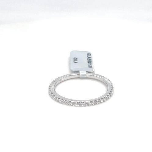 SILVER 925 ZIRCON ETERNITY RING, Bijoux, Sacs & Beauté, Bagues, Neuf, Femme ou Homme, 20 ou plus grands, Blanc, Argent, Enlèvement ou Envoi