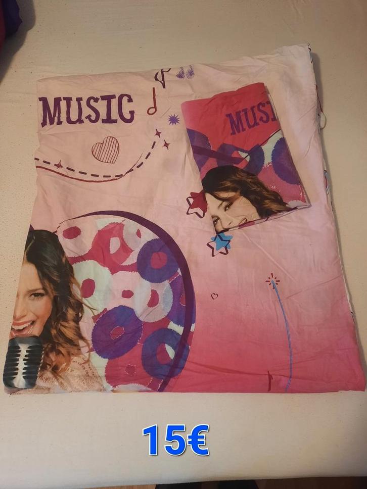 Hannah Montana 1-persoons dekbedovertrekken, Huis en Inrichting, Slaapkamer | Beddengoed, Gebruikt, Dekbedovertrek, Ophalen