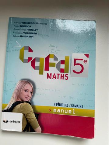 Manuel CQFD 5 - Mathématiques (De Boeck), Enlèvement ou Envoi, Comme neuf, Secondaire