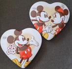 Micky Mousse metalen harten doosjes, Verzenden, Nieuw