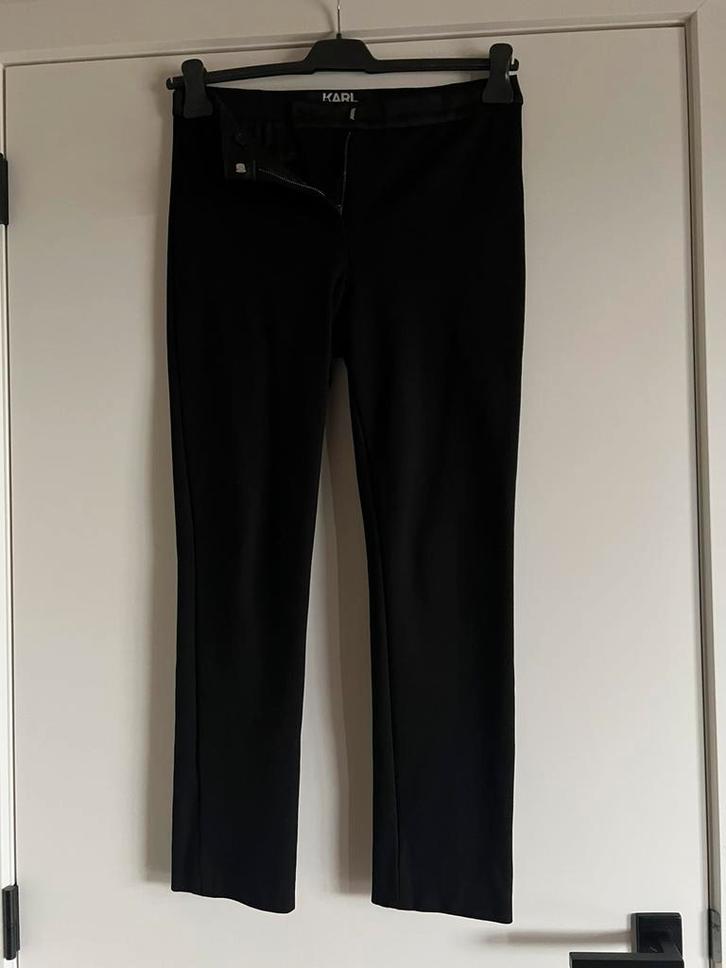 Broek Karl Lagerfeld/maat 38/ zwart/ €49, Kleding | Dames, Broeken en Pantalons, Zo goed als nieuw, Maat 38/40 (M), Zwart, Ophalen of Verzenden