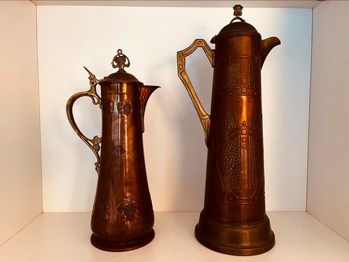Koperen kannen Art Deco, Antiek en Kunst, Antiek | Brons en Koper, Koper, Ophalen
