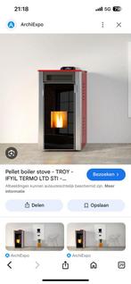 Palet boiler, Ophalen, Zo goed als nieuw, Pelletkachel, Vrijstaand