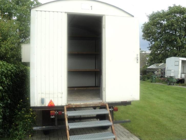 Werfkeet - pipowagen, Doe-het-zelf en Bouw, Bouwketen en Schaftketen, Gebruikt, Ophalen