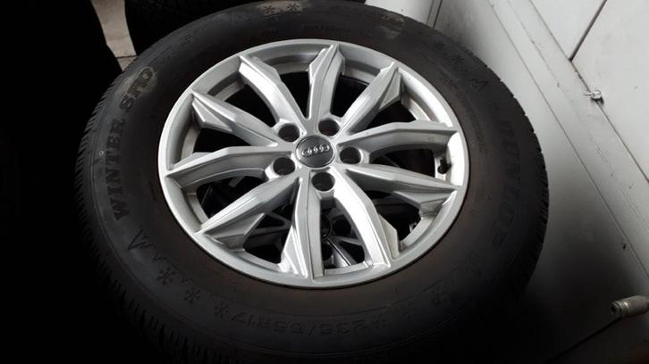 Kit Hiver Audi Q5 + 235/65/17 DUNLOP WINTER, Auto-onderdelen, Banden en Velgen, Band(en), Winterbanden, 17 inch, 235 mm, Gebruikt