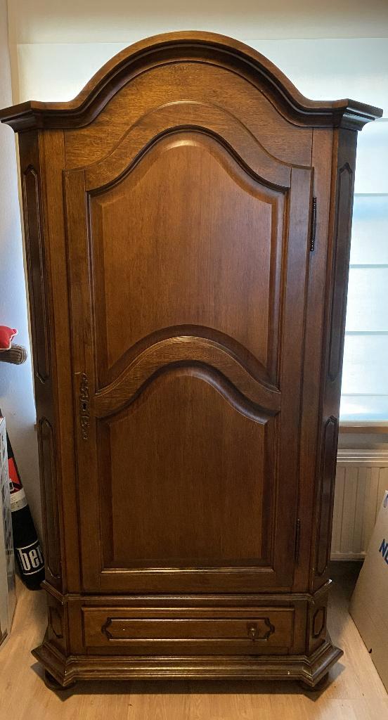 Hallkast in kerselaar – grotendeels massief hout, Antiek en Kunst, Antiek | Meubels | Kasten, Ophalen