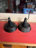 Emaille lampen 2 stuks.(35 cm), Ophalen, Zo goed als nieuw