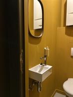 toilet + lavabo + spiegel, Doe-het-zelf en Bouw, Sanitair, Ophalen, Gebruikt, Chroom, Toilet