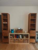 2 authentieke massieve houten boekenkasten, Huis en Inrichting, Kasten | Boekenkasten, Ophalen, Minder dan 50 cm, Gebruikt, 200 cm of meer