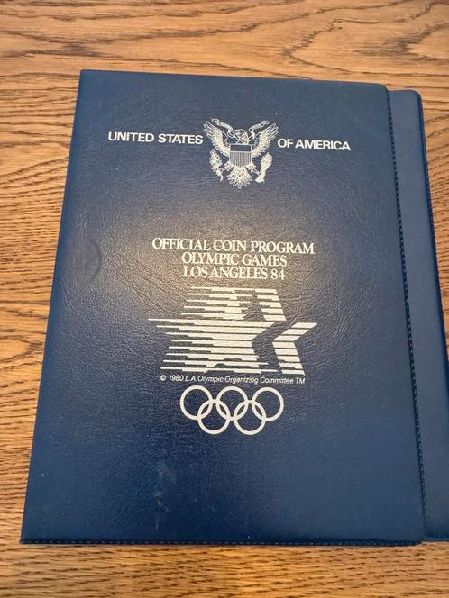 3x Zilveren penningen, olymic games 1984 Los Angeles, Postzegels en Munten, Penningen en Medailles, Zilver, Ophalen of Verzenden