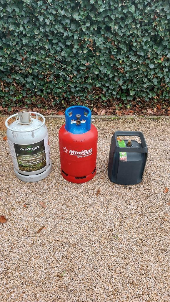 Gasfles Antargaz cube 5kg leeg 10.5 KG , MiniGas 10.5 le, Caravans en Kamperen, Caravanaccessoires, Gebruikt, Ophalen