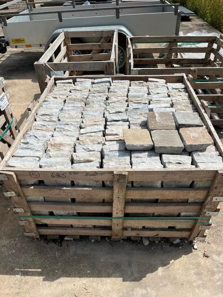 Pavés Kandla 14x14x3-5cm, Tuin en Terras, Tegels en Klinkers, Gebruikt, Overige typen, 10 m² of meer, Ophalen